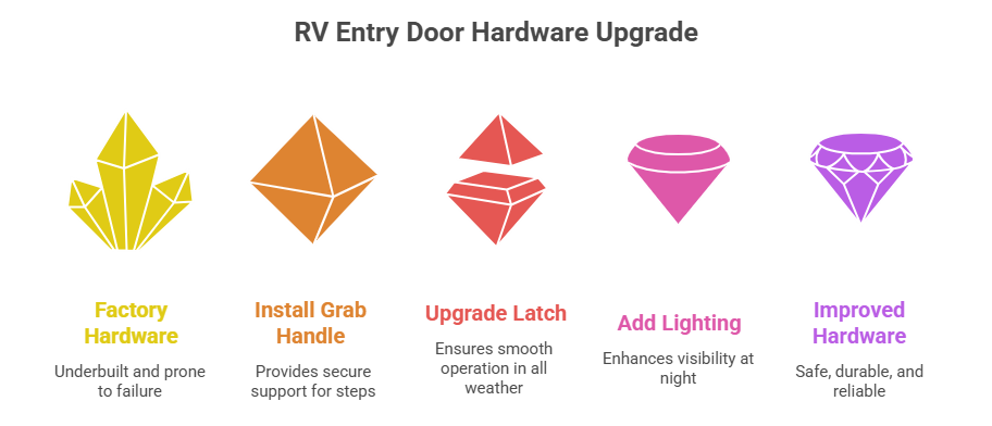 RV Entry Door Hardware Upgrade